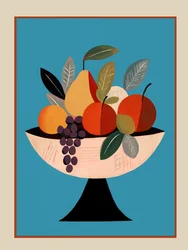 Corbeille de fruits colorée