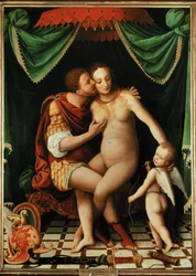Vénus et Mars (peinture sur toile)