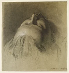 Le sommeil de Parisina - Étude pour la tête de Parisina