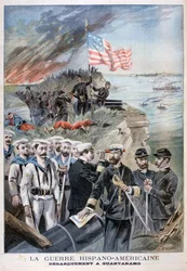Débarquement des troupes à Guantanamo, Cuba, 1898