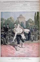 Les frères Ismaillolo en lutte, Les Folies Bergère (1895)