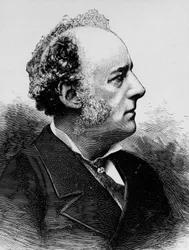 John Everett Millais (1829-1896) peintre préraphaélite anglais, gravure par Meaulle