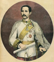 Portrait du roi Rama 5 de Siam