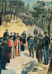 Reconstitution du meurtre du pharmacien de Limours en 1897