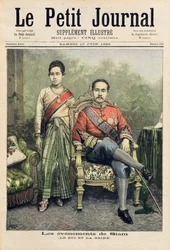 Le roi et la reine de Siam, illustration de 