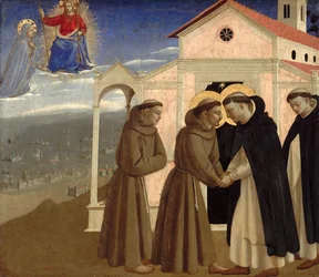 Rencontre de Saint François et Saint Dominique (Scènes de la vie de Saint François d