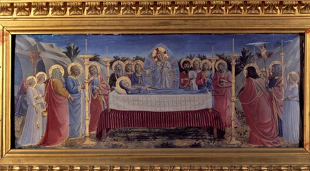 Les funérailles de la Vierge. Prédelle