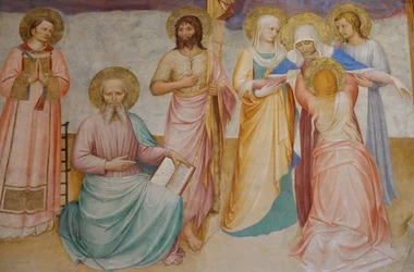 Crucifixion avec les saints