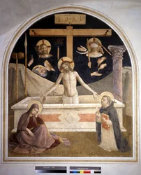 Le Christ se levant de son tombeau. 1438/1445. Fresque de Guido di Pietro