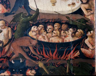 Le Jugement dernier : Enfer - Les âmes des damnés soumises à la torture dans les cercles de l