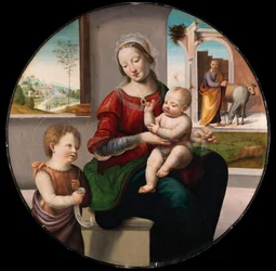La Sainte Famille avec saint Jean-Baptiste