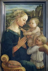 Madone et Enfant avec des anges, vers 1455