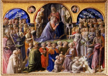 Le Couronnement de la Vierge, entre 1439 et 1447