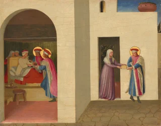 La guérison de Palladia par saint Cosmas et saint Damien, vers 1438-1440 (tempera et huile sur panneau de peuplier)