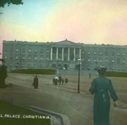 Le Palais Royal, Christiania, Oslo, Norvège, fin du 19e-début du 20e siècle