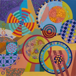 Baila Baila, 2024 (acrylique sur toile)