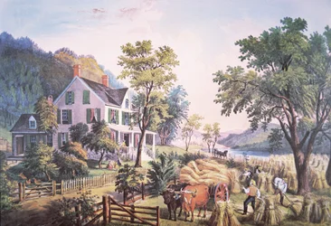 Scène de ferme américaine