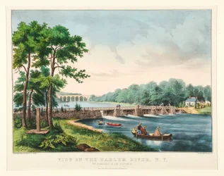 Vue de la rivière Harlem, N.Y.