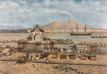 Plage de Santa Lucia, à Naples