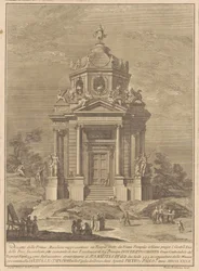 La Prima Macchina pour la Chinea de 1782 : Le Temple de Janus construit par Numa Pompilius