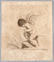 Cupidon avec une flèche