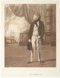 Portrait du Prince William Henry à bord d