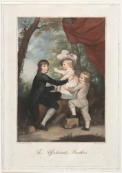 Les frères affectueux Les enfants Lamb, 1791