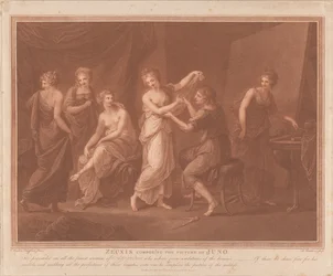 Zeuxis composant le tableau de Junon