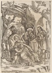La Sainte Famille avec Saint Sébastien et Saint Roch