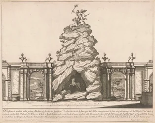 La Prima Macchina pour la Chinea de 1726 : Hercule et l