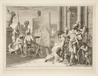 Apelles peignant Campaspe, la maîtresse d