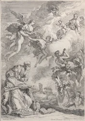 Le Pape Saint Grégoire I Libère les Âmes du Purgatoire par ses Prières