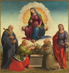 Madonna delle Cintola avec les saints Benoît, Thomas, François et Julien