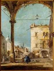 Un portique à Venise