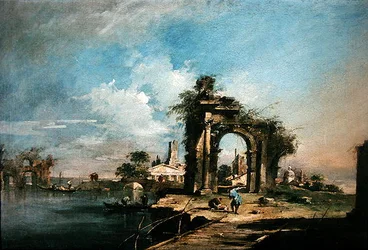 Capriccio avec une arche en ruine