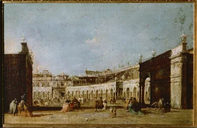 Place Saint-Marc, Venise, Italie (huile sur toile)