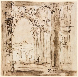 Croquis du labyrinthe de la Villa Pisani
