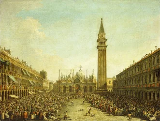 La Piazza San Marco, le jour du couronnement du Doge
