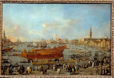 Le départ du Bucentaure vers le Lido de Venise le jour de l