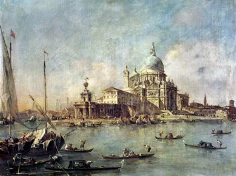 Venise, la Punta della Dogana avec Santa Maria della Salute, vers 1770