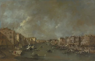 Vue du Grand Canal depuis le Ponte di Rialto