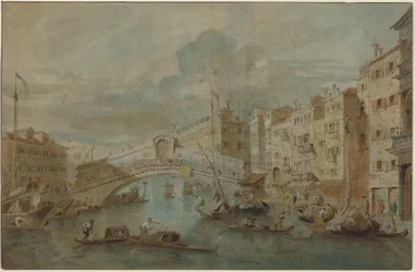 Vue du pont du Rialto, Venise