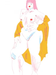 Nu blanc et jaune