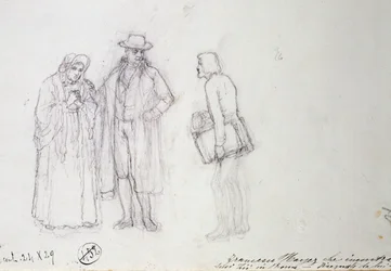 Francesco Hayez rencontrant son oncle et sa tante à Rome