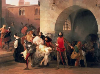 Marco Visconti trouve le saut de Bice dans le sous-sol du château de Rosate