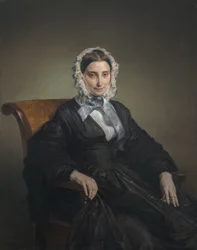 Portrait de Teresa Manzoni Borri Stampa