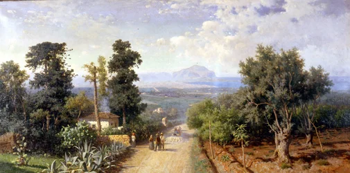 Les environs de Palerme. Peinture de Francesco Lojacono (1841 - 1915)