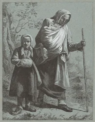 Paysanne avec deux enfants, 1764