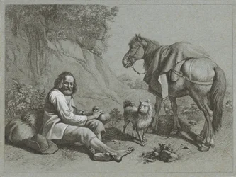 Berger se reposant (Scènes pastorales)