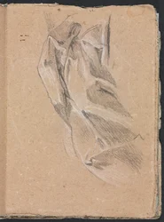 Carnet de croquis de Vérone : Étude de draperie (page 43)